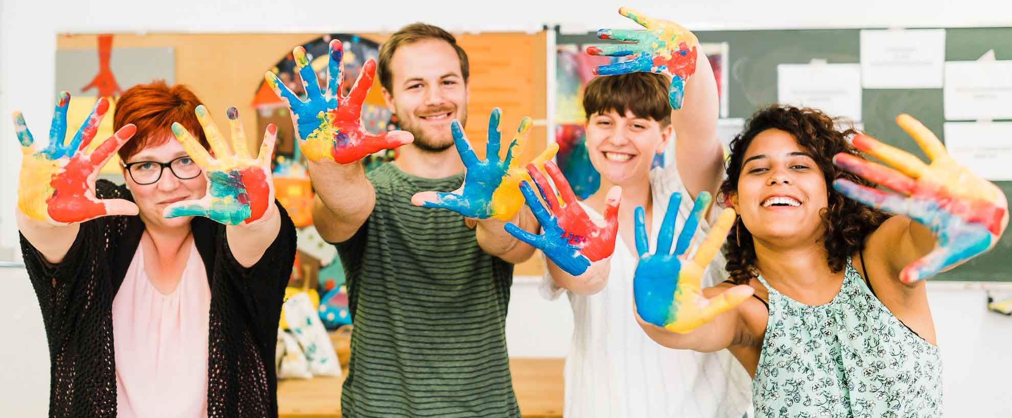 Schülerinnen und Schüler der Marta-Belstler-Schulen in Freiburg